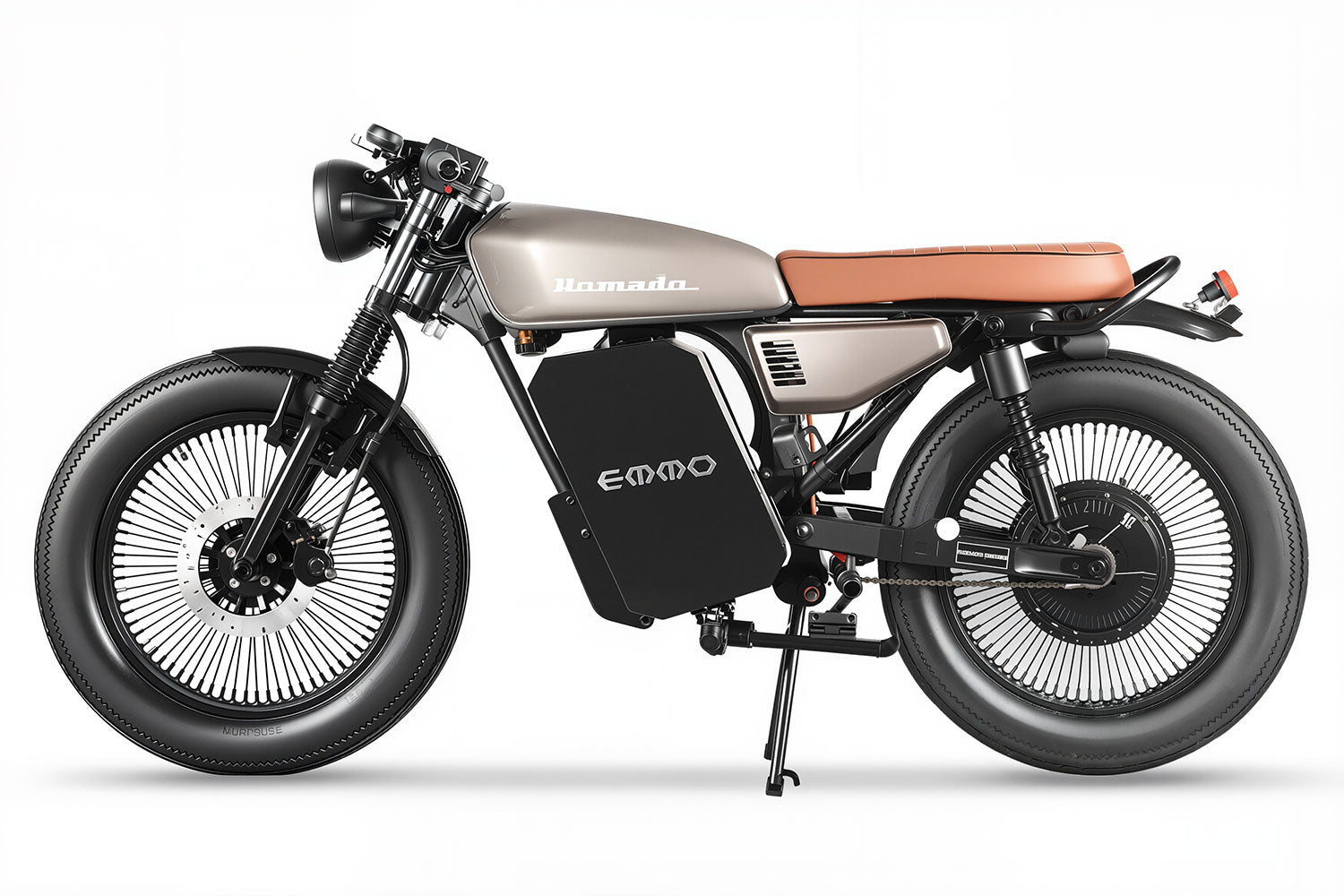 cafe racer bicycle electric EMMO Nomado Customizable 72V Motorcycle Long Range – Timbuk2 Vert Pack - Class 2 Throttle Color:high cotton Plus X Best Brand and Best Product of the Year