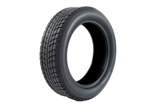 125/65-12 winter mobility tire with deep EMMO cross grooves and narrow blocks showing even tread spacing for smoother rolling and steady corner balance on snow-covered city pavement