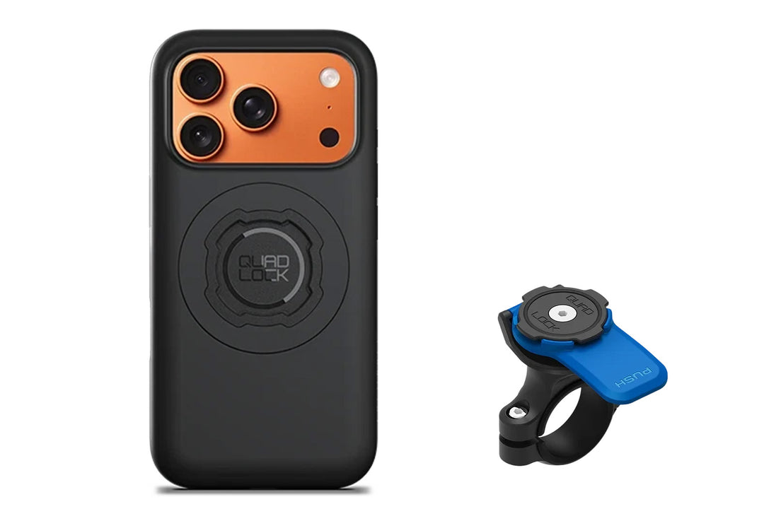 Quad Lock® iPhone Case + Motorcycle Handlebar Mount Combo