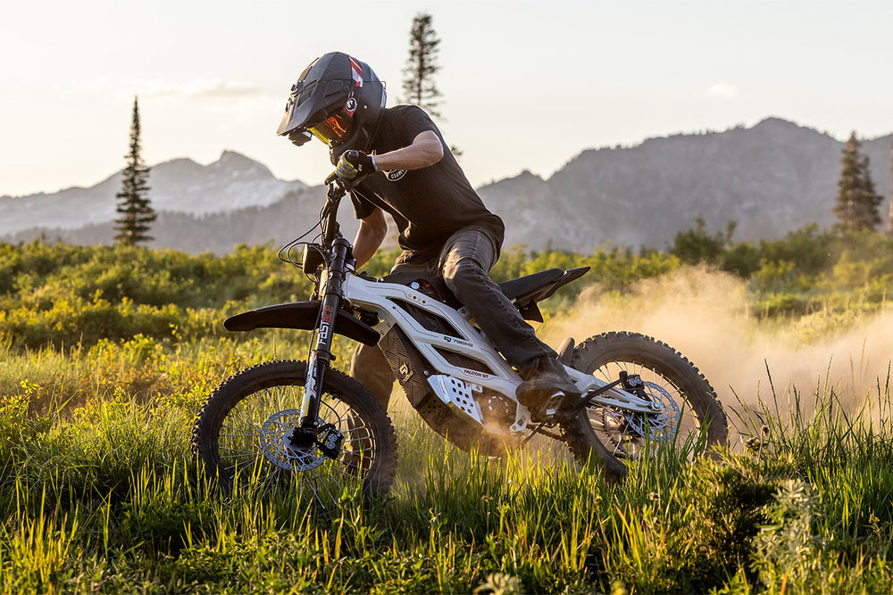 Experience the EMMO Falcon GT electric dirt bike, made for extreme terrain and offroad adventures in Canada