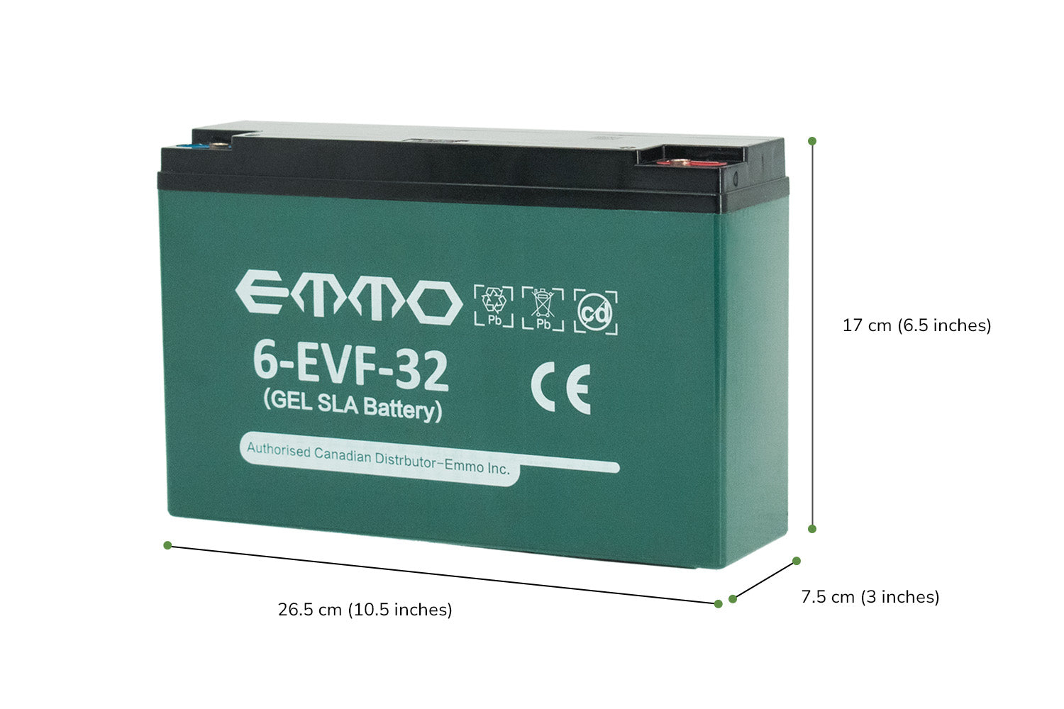 aki-na　E③ EMMO Ebike Parts |12V32Ah Lead Acid Battery| Koogo/Gandan Turbo/DX