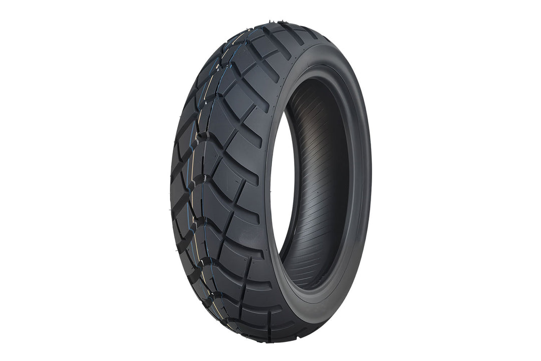 EMMO 130/60-13 front tire for electric scooter and moped, v-pattern tread, deep water channels, rain grip performance, durable rubber tire for wet road use