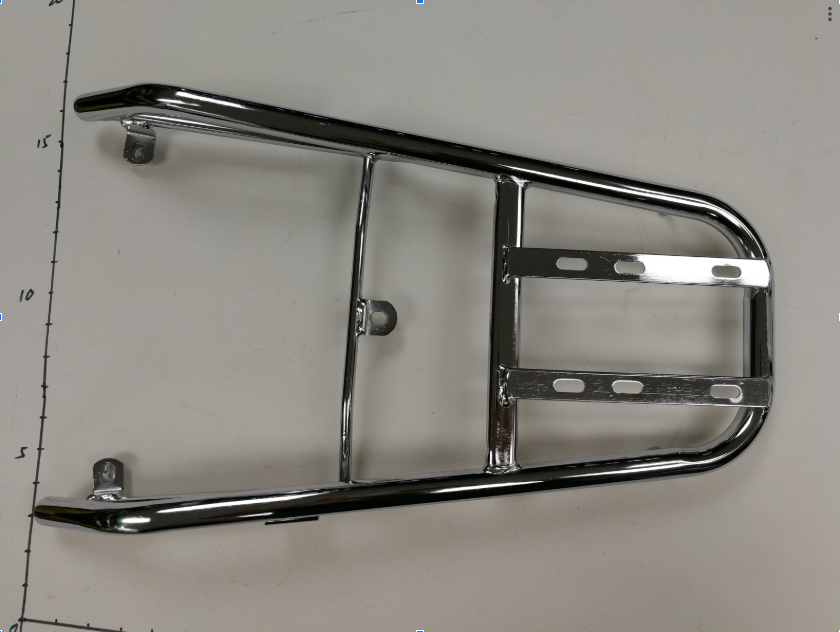 EMMO Chrome Rear Rack Scooter Style E-Bike Frame Suspension