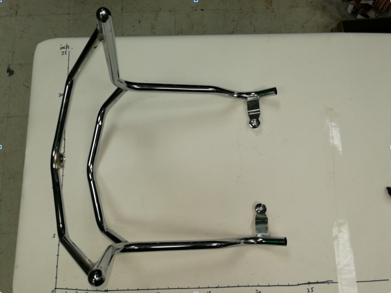 EMMO Chrome Front Bumper Bar Scooter Style E-Bike Frame Suspension