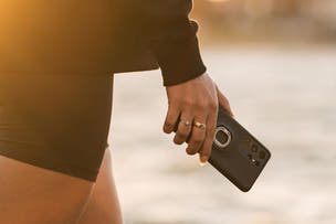 Combo étui Samsung Quad Lock® + support miroir pour scooter 