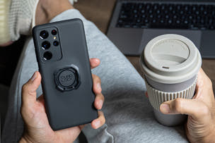 Combo étui Samsung Quad Lock® + support miroir pour scooter 