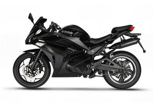 black Electric Motorcycle