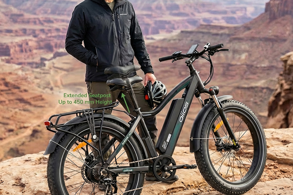 Durable aluminum alloy 27.2mm and 30.4mm tubes designed for extended height and reliable frame support.