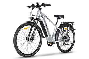 silver ebike