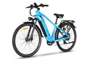 blue Electric Bike