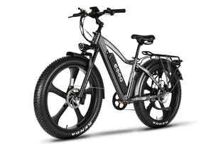 Grey E Wild Pro long range ebike featuring SafeSeal battery for up to 160 km rides.