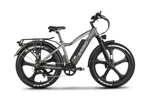 EWild Pro Ebike Dual-piston hydraulic brakes ensure responsive, steady stopping even during steep descents.