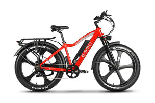 E-Wild Pro Ebike Reinforced frame with premium coating offers long-lasting durability for year-round riding.