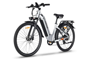 Silver ebike