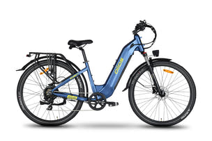 Blue Electric Bike