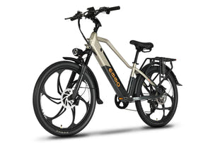 EMMO Trevo Pro UL 2849 certified city electric bike with 48V SafeSeal lithium battery and torque sensor - Wheat Moss