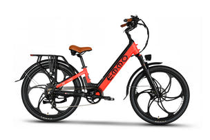 VMO Pro ebike for women featuring a strong aluminum rear rack for daily cargo.