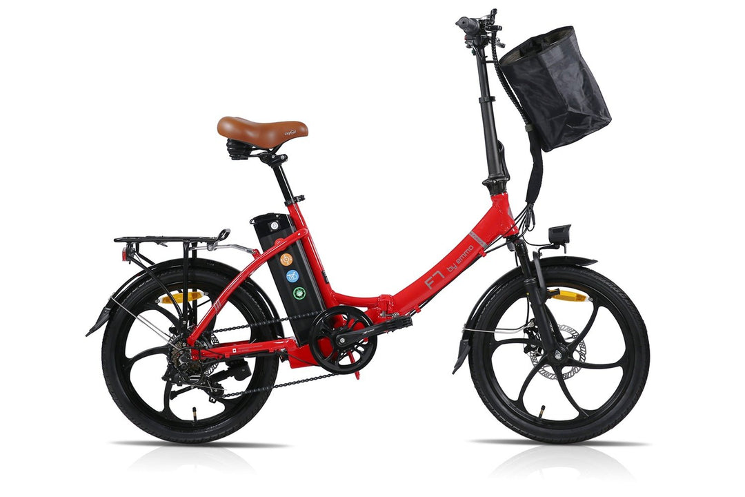 emmo bikes ebike Red / 36V/10Ah Lithium battery Emmo Foldable Electric Bicycle - F7 S2