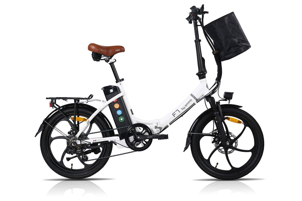 emmo bikes ebike White / 36V/10Ah Lithium battery Emmo Foldable Electric Bicycle - F7 S2