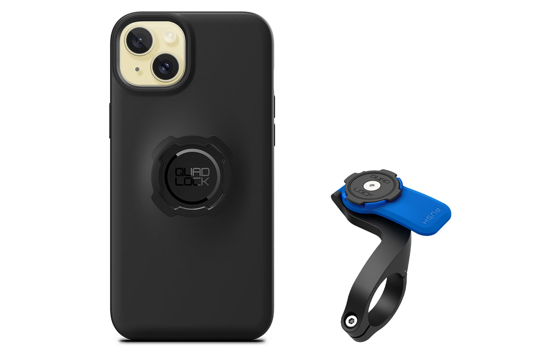 Combo étui pour iPhone Quad Lock® + support de guidon de vélo 