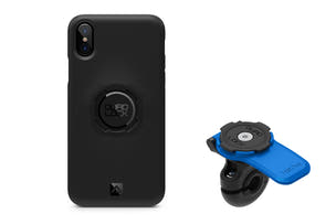 Combo étui pour iPhone Quad Lock® + support de miroir pour scooter 